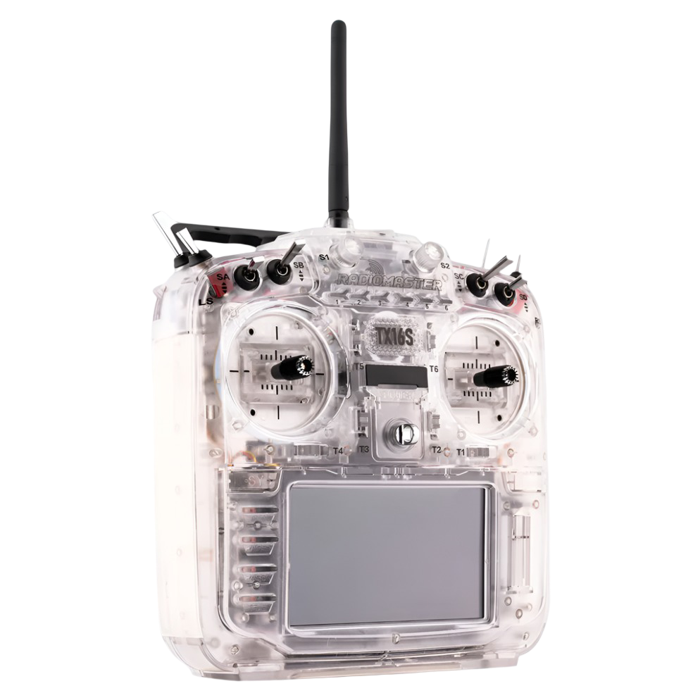 RadioMaster TX16S MKII EdgeTX Radio Transmitter w/ V4.0 Hall Gimbals - MCK RGB Transparent Edition - ELRS